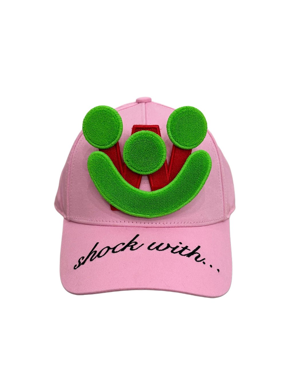 Smiley Cap in Pink by Walter van Beirendonck