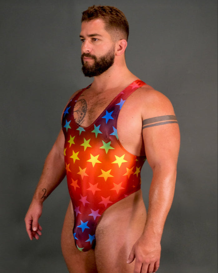 Alfons Dovana Multicolor Stars Bodysuit