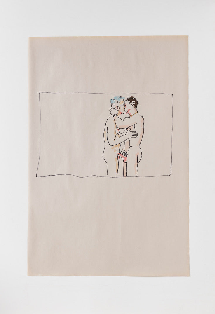 James Schenck, Kiss (blue), 2025