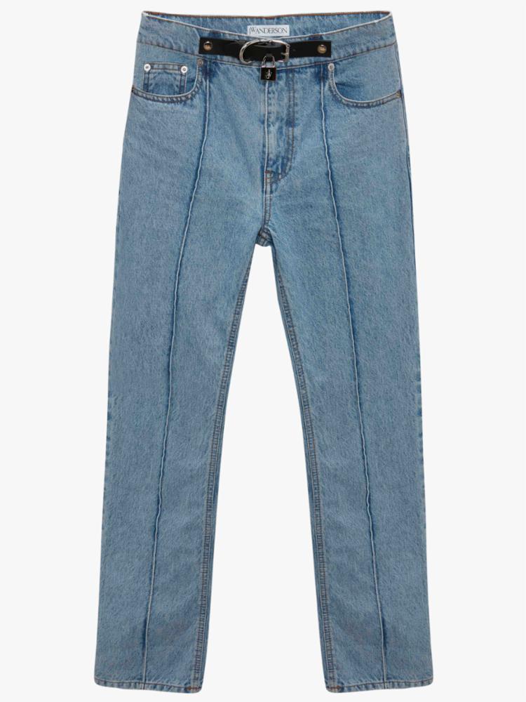JW ANDERSON PADLOCK SLIM FIT DENIM JEANS