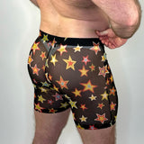 Alfons Dovana Hollywood Stars Multicolor Biker Shorts