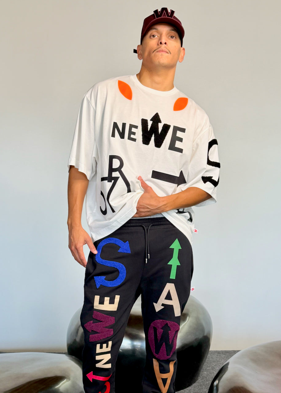 Walter Van Beirendonck WE ARE TEE OVERSIZED WHITE