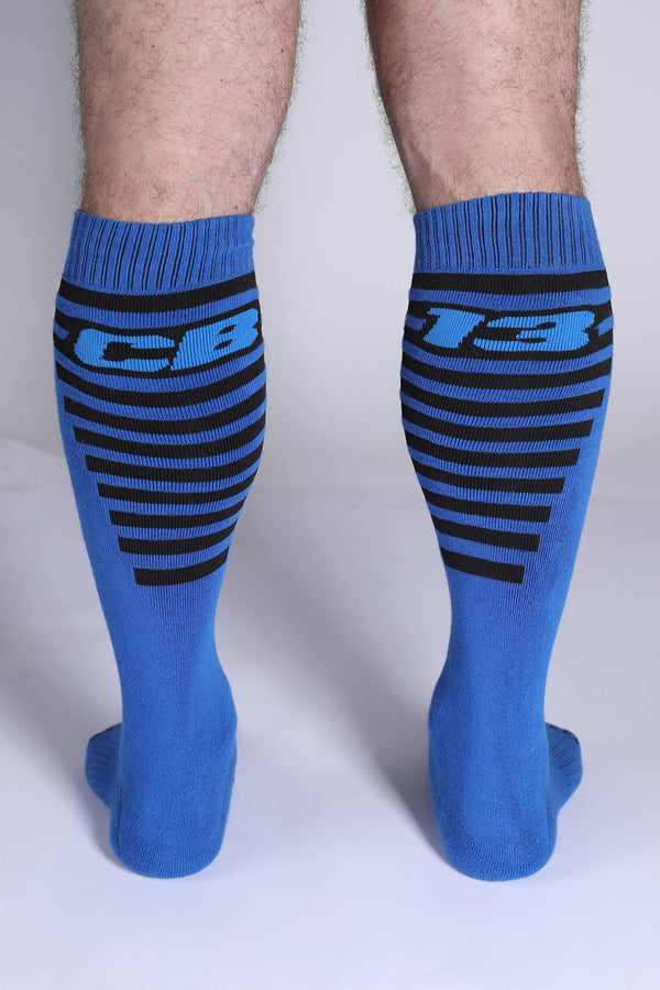 CELLBLOCK 13 Iron Grip Knee High Socks - Blue