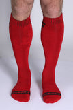 CELLBLOCK 13 Iron Grip Knee High Socks - Red