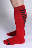 CELLBLOCK 13 Iron Grip Knee High Socks - Red