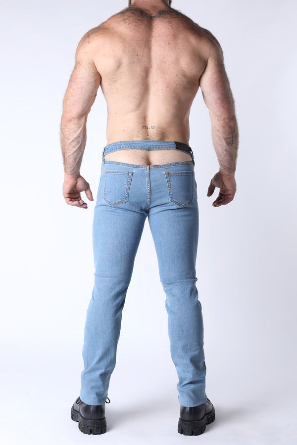 CELLBLOCK 13 Peek-A-Boo Denim Pant - Light Blue