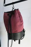 MORPHOSIX LUX UTILITY LEATHER BAG BURGUNDY