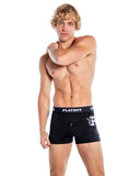 Playboy Mens Varsity Boxer Briefs - Black