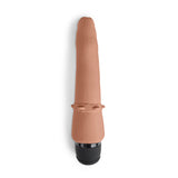 Powercocks 7" Slim Anal Realistic Vibrator Mocha