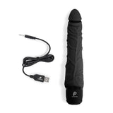 Powercocks 7" Realistic Vibrator Black