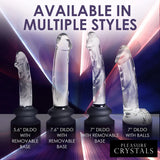 Pleasure Crystals 5.6" Glass Dildo W/ Silicone Base