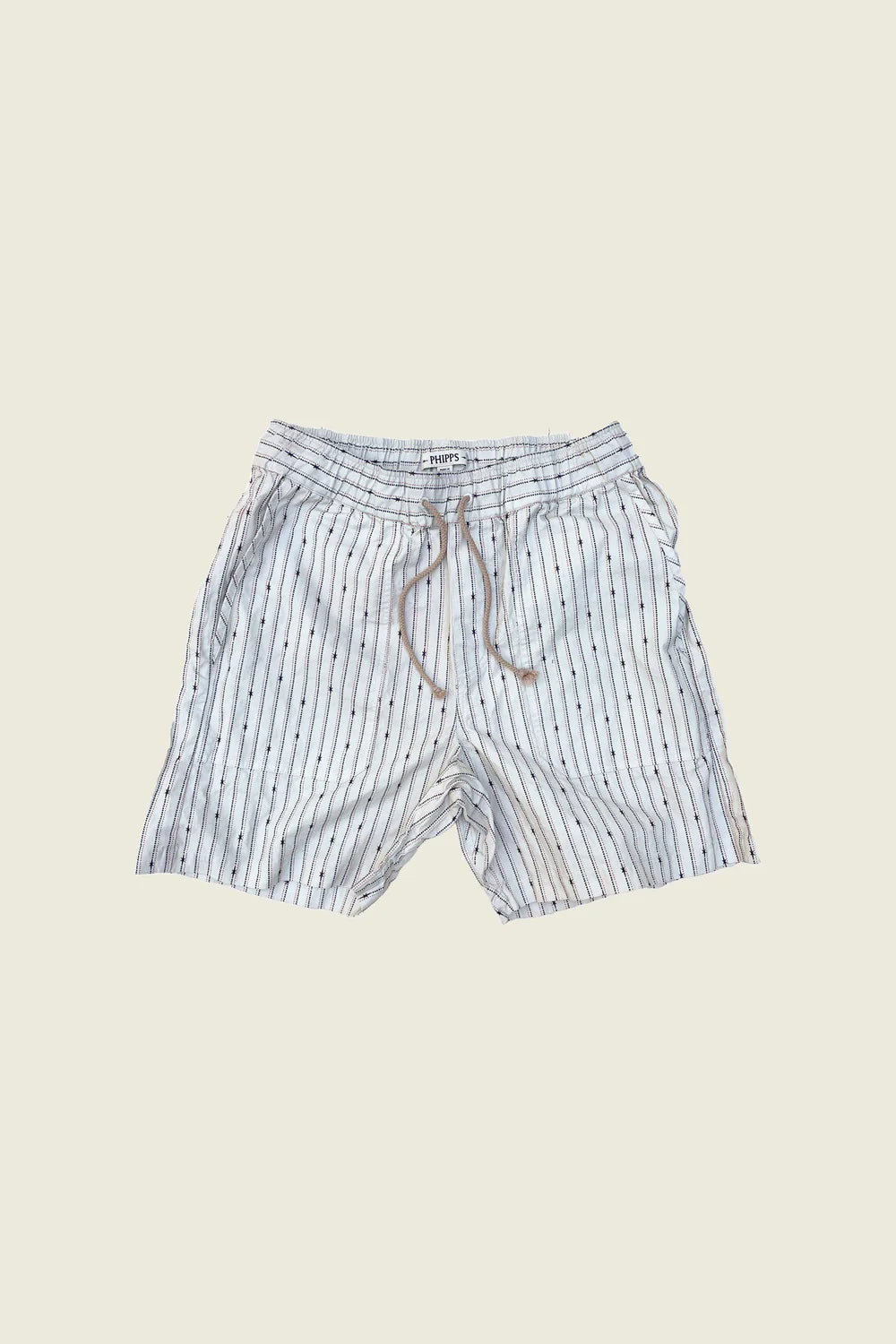 PHIPPS RUGGER SHORT LOGO DOT STRIPE