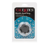 Rings! Metallic Bead Ring Silicone Cock Ring - Clear