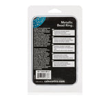 Rings! Metallic Bead Ring Silicone Cock Ring - Clear