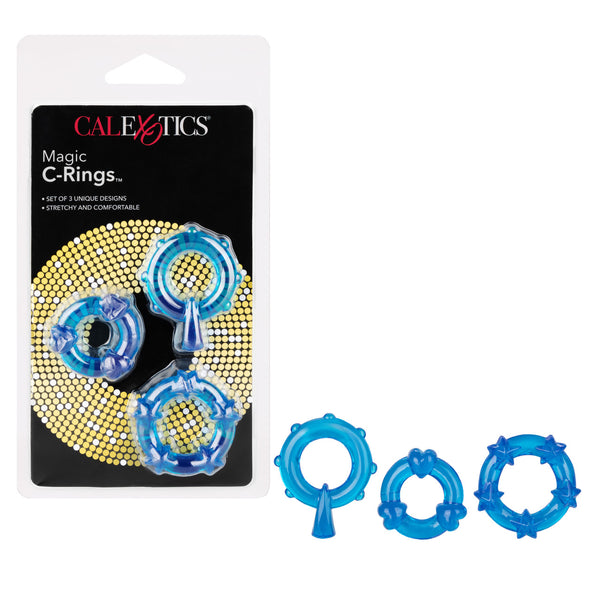 Rings! Magic C Rings Cock Rings (3 Piece Set) - Blue