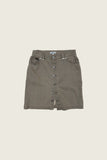 PHIPPS STUD DENIM SKIRT TAUPE