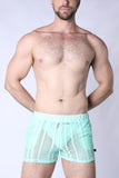 TIMOTEO Sicily Crochet Mesh Short - Turquoise