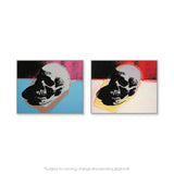 Andy Warhol Skulls Blue White Pin Set