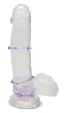 Stay Hard Clear Beaded Penis Rings 3-Sizes