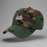 L.A. Gay Dad Hat by YES HOMO in Green Camo