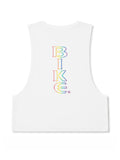BIKE Crop Pride Tank - White