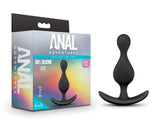 Anal Adventures Platinum Wave Black 4.5-Inch Anal Plug