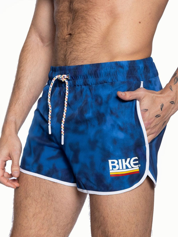 BIKE Track Short 4-Way Stretch - Hydrate Print