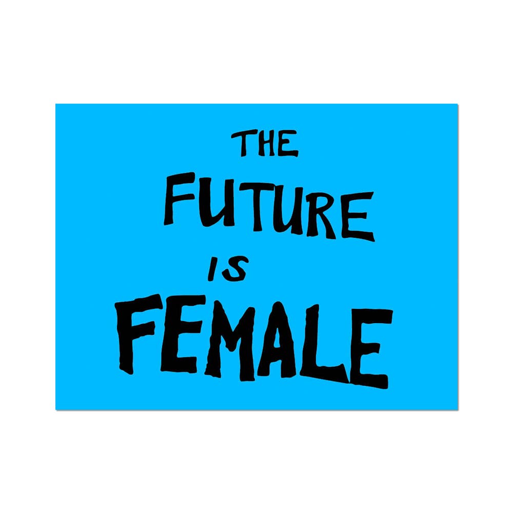 The Future Is Female By Sam Durant - Die-Cut Sticker