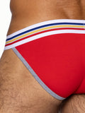 BIKE Stretch Cotton Jock Brief -  Samba Red