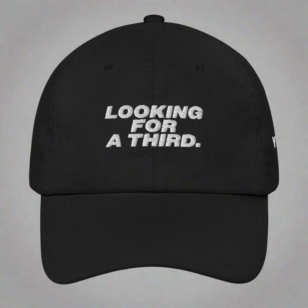 Looking For A Third Dad Hat by YES HOMO in Black