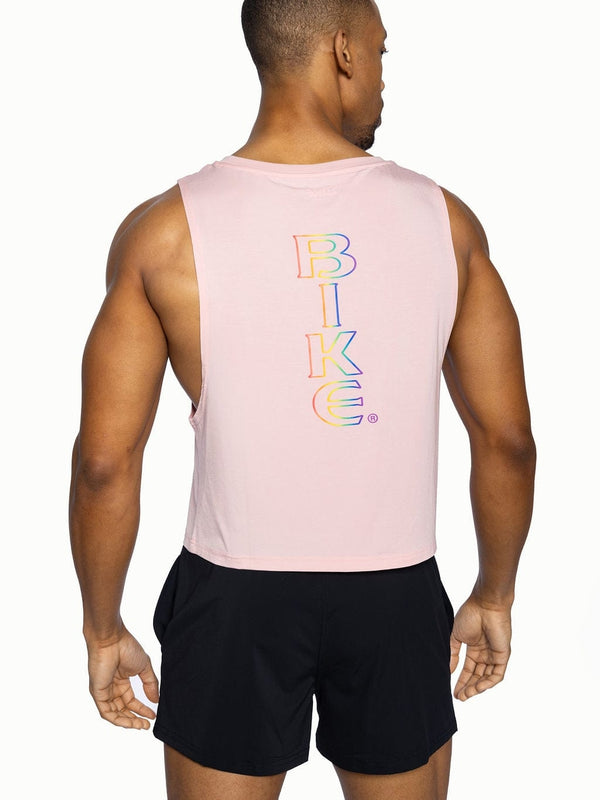 BIKE Crop Pride Tank - Pastel Pink