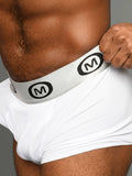 Mounderwear Modal Spandex Boxer Brief White