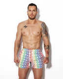 Mounderwear Swim Short Pride White