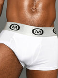 Mounderwear Modal Spandex Boxer Brief White