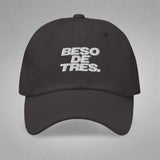 Beso De Tres Dad Hat in Dark Grey