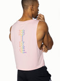 BIKE Crop Pride Tank - Pastel Pink