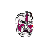 Jean-Michel Basquiat Nat "King" Cole Postcard and Pin