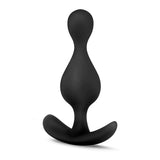 Anal Adventures Platinum Wave Black 4.5-Inch Anal Plug