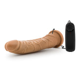 Dr. Skin Realistic Curved Mocha 8.5-Inch Vibrating Dildo