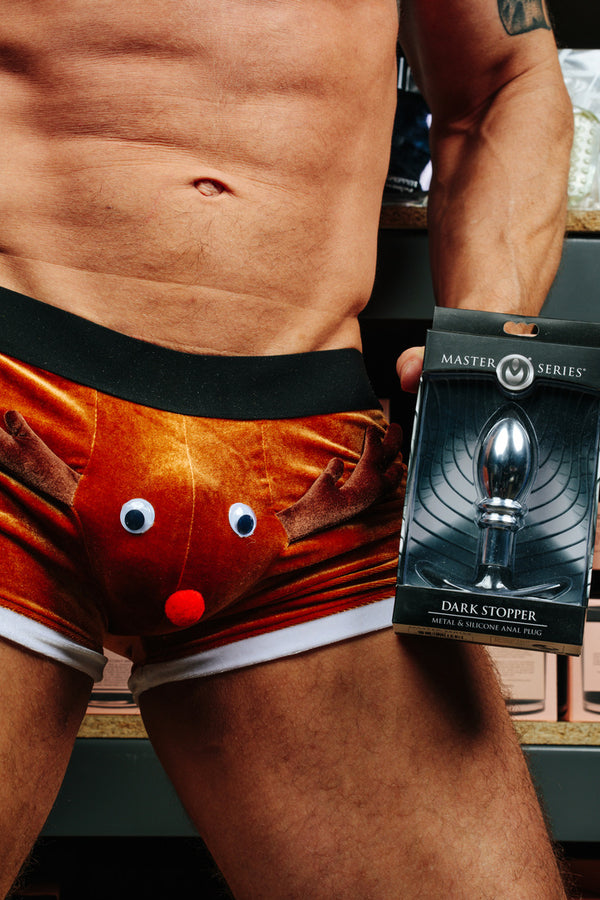 Dark Stopper Metal and Silicone Anal Plug