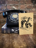 Tom of Finland Wooden Postcard: Sleigh Ride