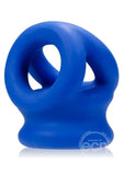 Oxballs Tri-Squeeze Silicone 3-Ring Ball Stretching Sling - Blue