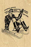 Tom of Finland Wooden Postcard: Sleigh Ride