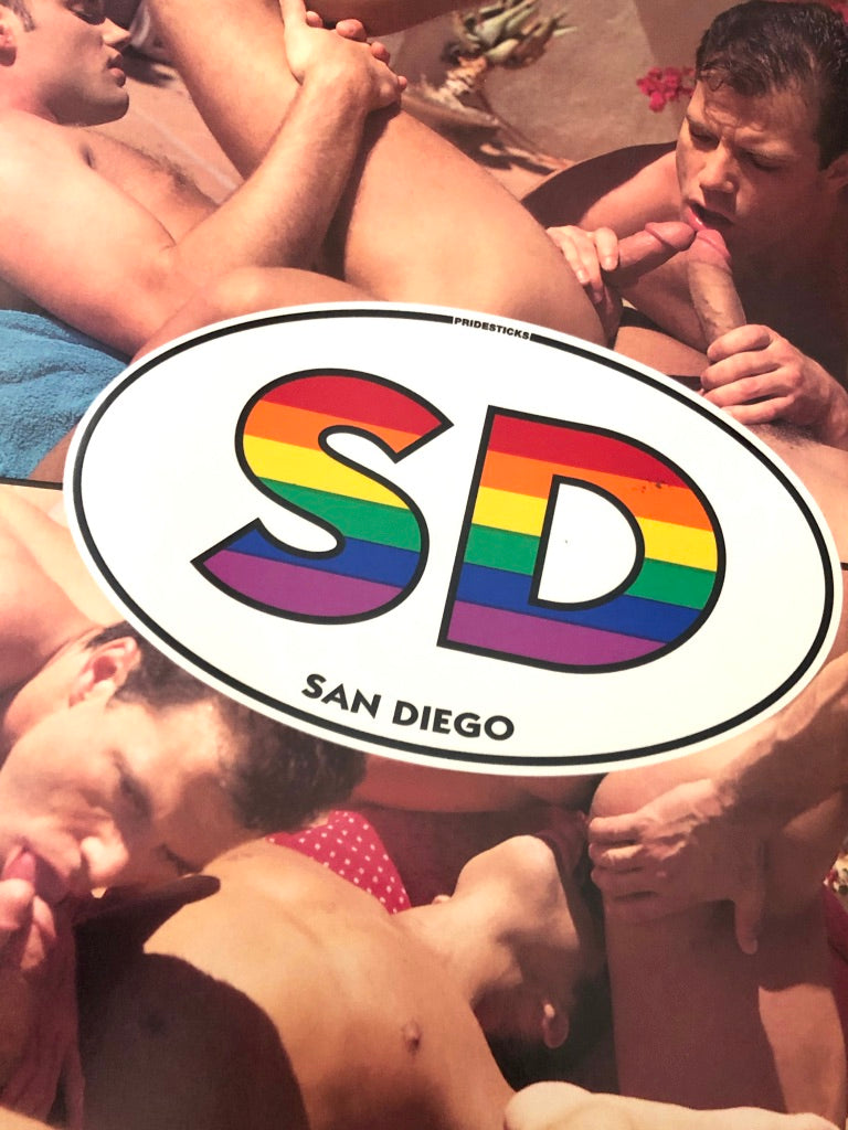 SAN DIEGO VINTAGE BUMBER STICKER