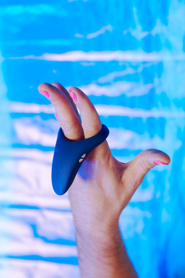 We-Vibe Verge Vibrating TAINT Cock Ring Blue