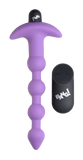 BANG Remote Control Vibrating Silicone Anal Beads - Purple