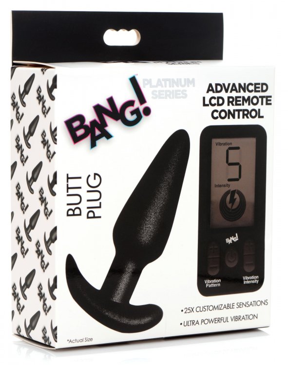 25X Platinum Series Butt Plug with Remote Control