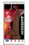8" BARESKIN DILDO BY JOCK w. BALLS - Dark