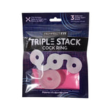 Triple Stack Cock Ring Clear by Perfect Fit