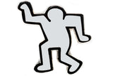 KEITH HARING DANCING MAN PIN - WHITE